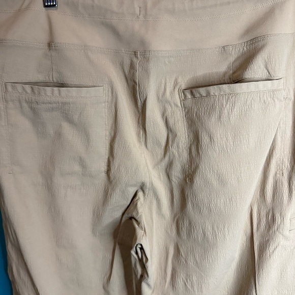 Tan Ankle Cropped Pants with Tapered Leg - Picture 7 of 13